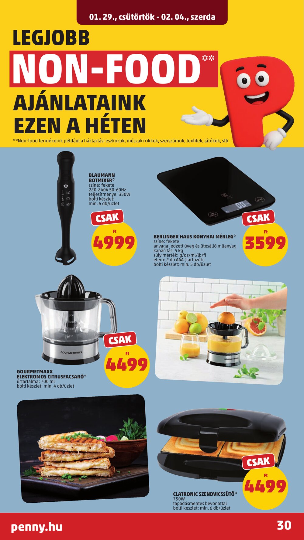 Penny Market akciós újság 2026.01.29-től - 34. oldal.