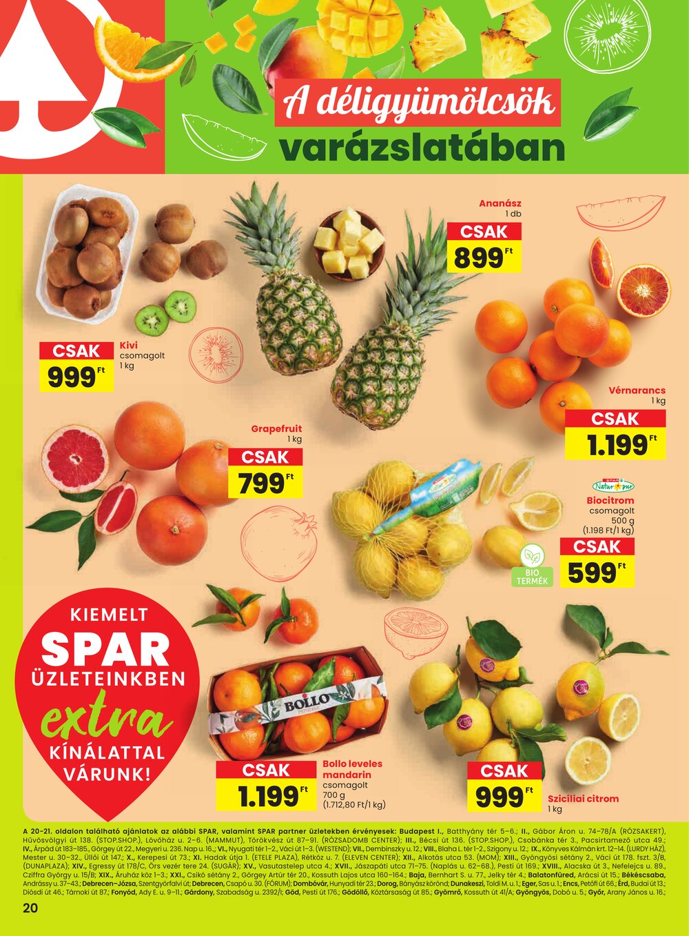 Spar Extra akciós újság 2026.01.29-től - 1. oldal.
