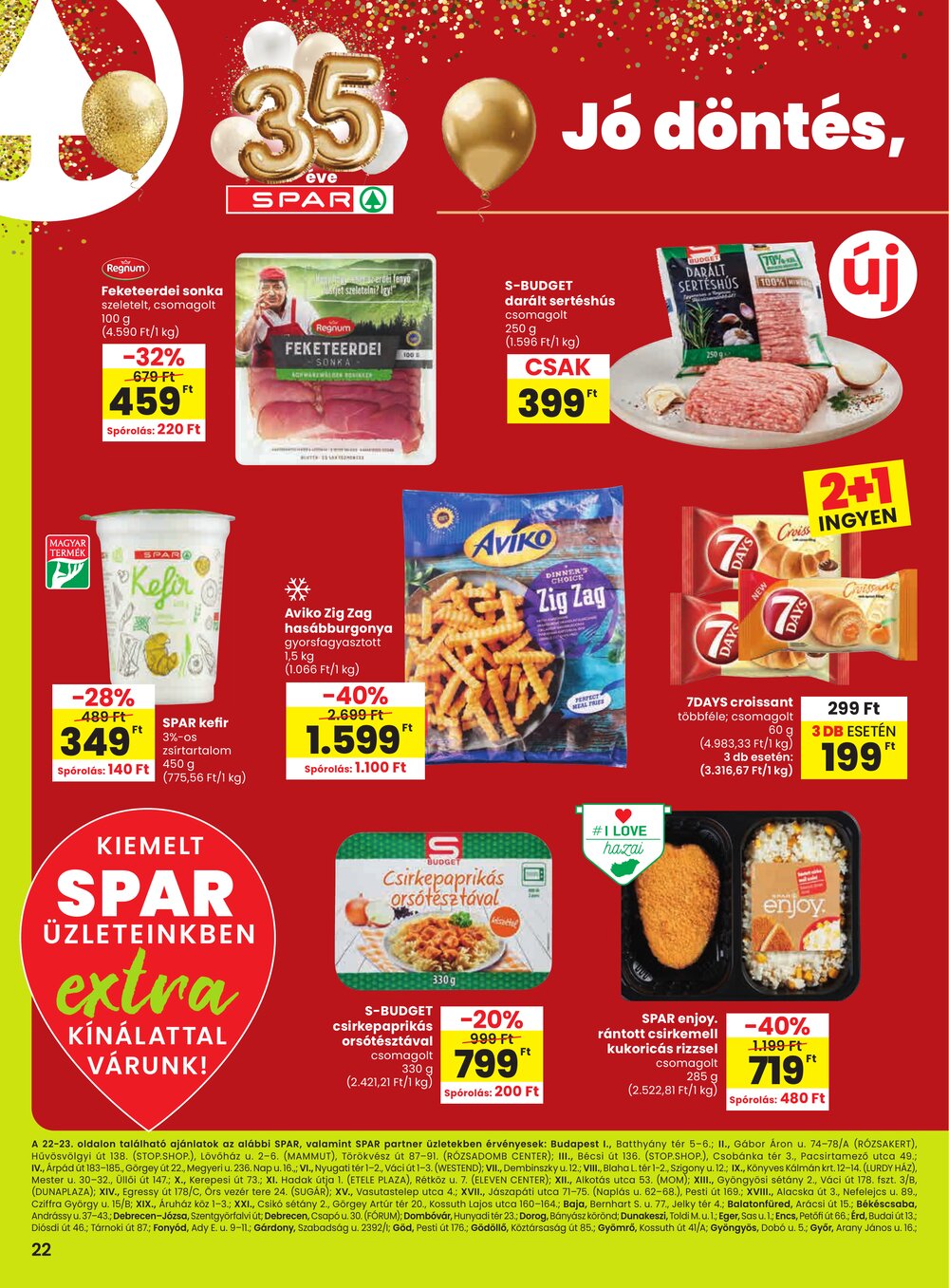 Spar Extra akciós újság 2026.01.29-től - 3. oldal.