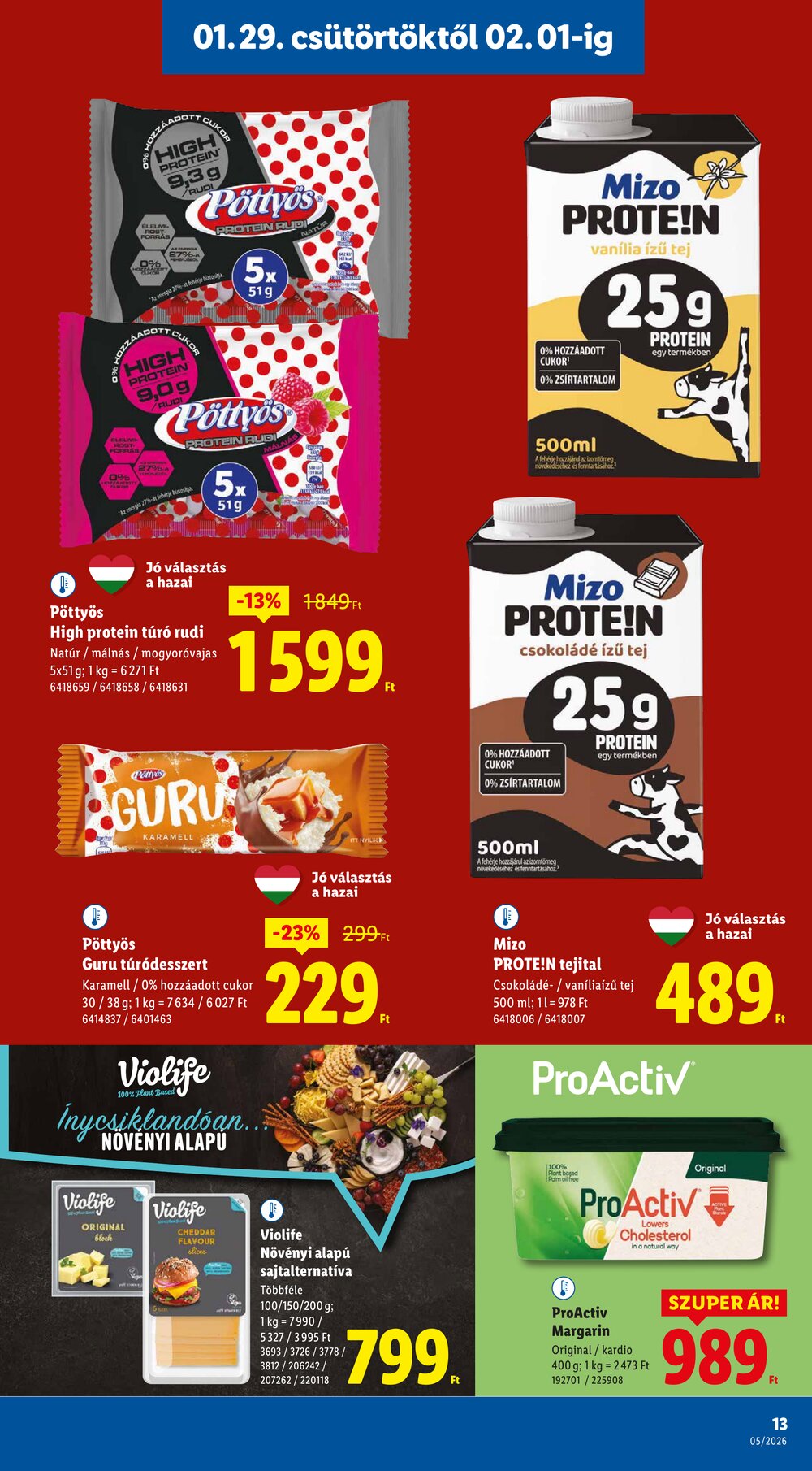Lidl akciós újság 2026.01.29-től - 13. oldal.