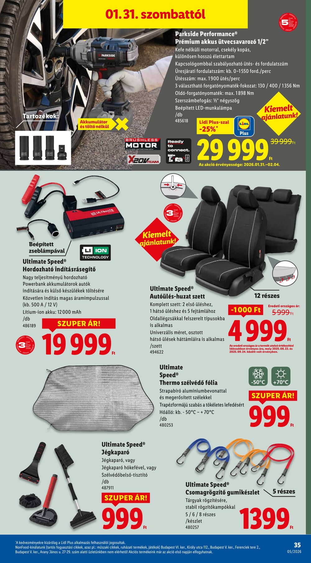 Lidl akciós újság 2026.01.29-től - 35. oldal.