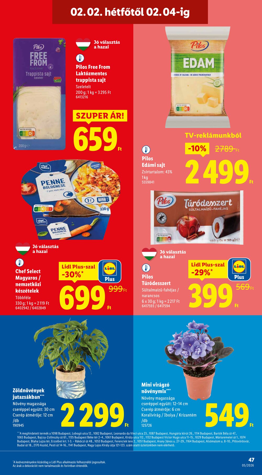 Lidl akciós újság 2026.01.29-től - 47. oldal.