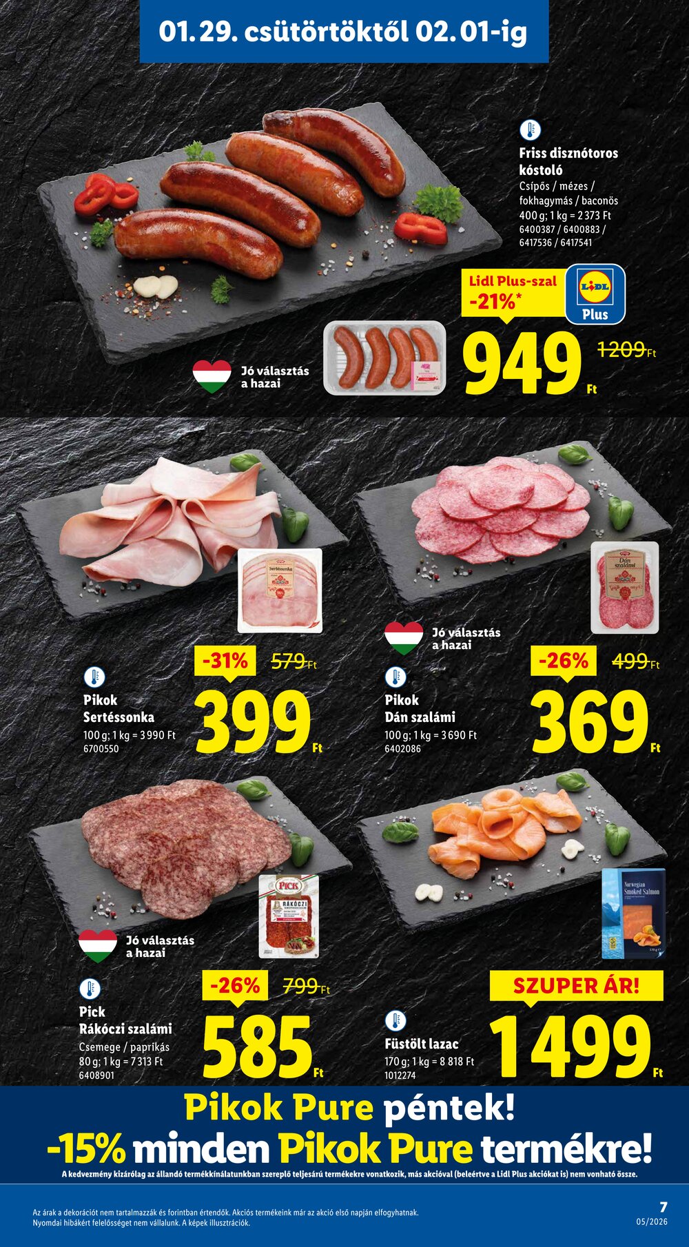 Lidl akciós újság 2026.01.29-től - 7. oldal.