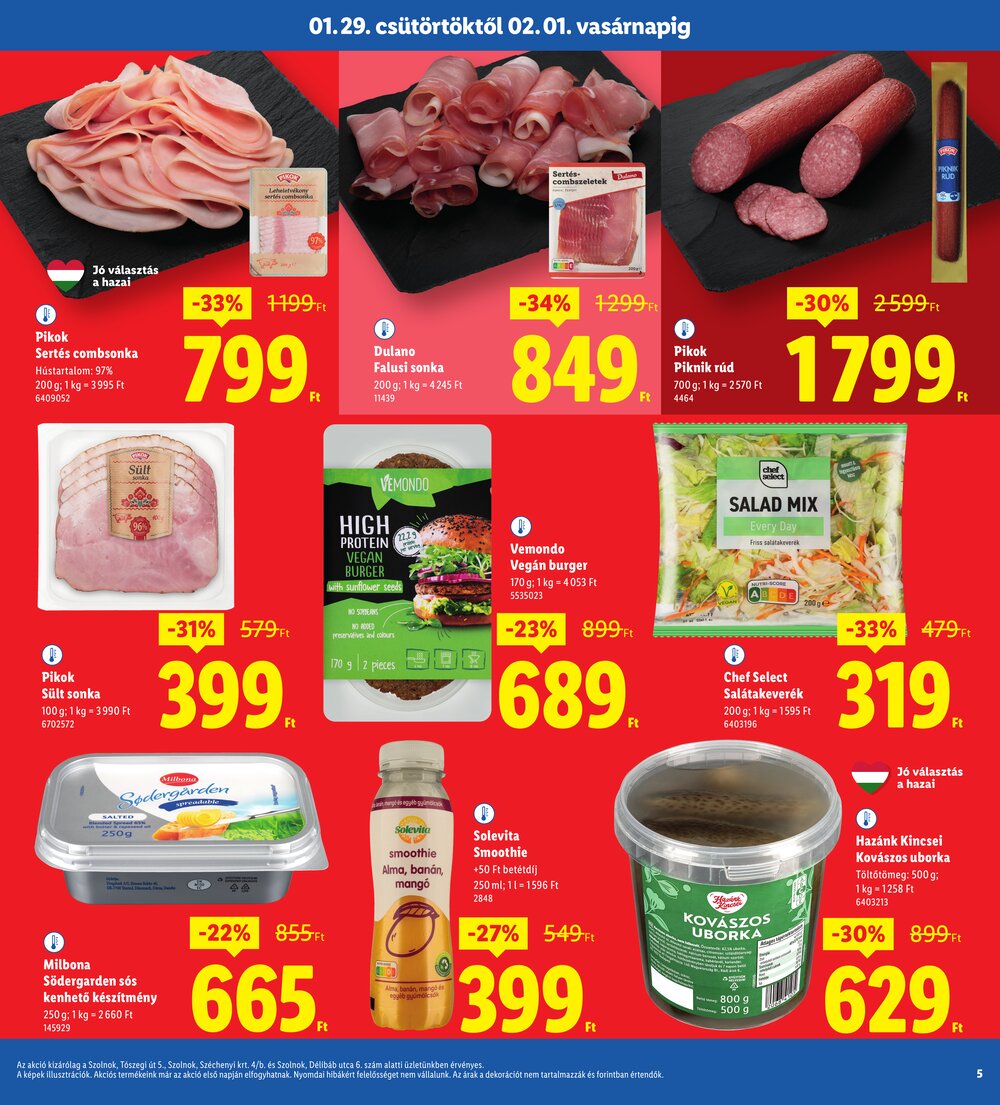 Lidl akciós újság 2026.01.29-től - 5. oldal.