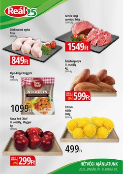 Reál akciós újság 2026.01.29-től - 1. oldal.