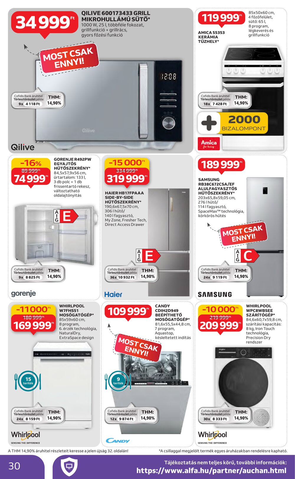 Auchan akciós újság 2026.01.29-től - 30. oldal.