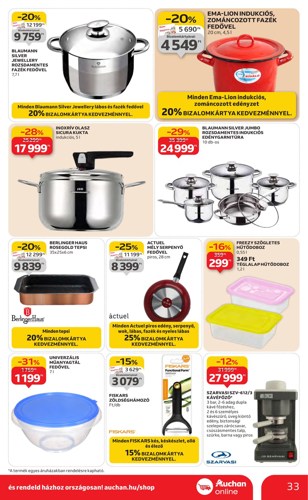 Auchan akciós újság 2026.01.29-től - 33. oldal.