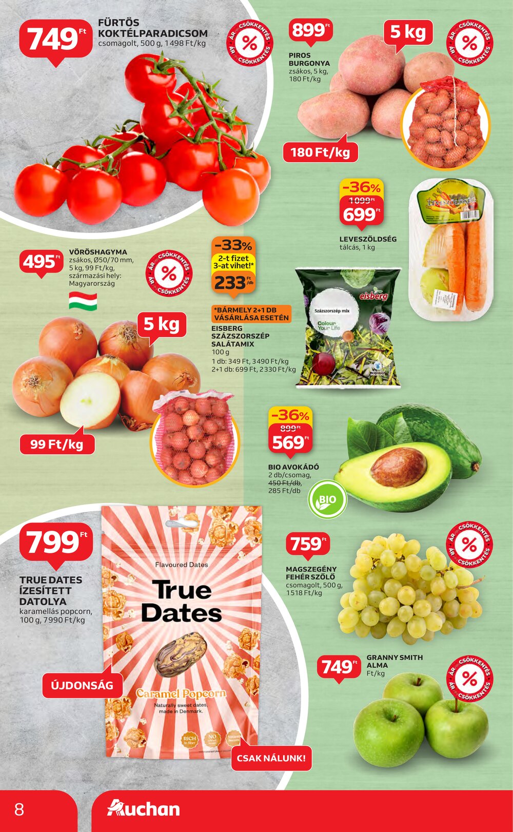 Auchan akciós újság 2026.01.29-től - 8. oldal.