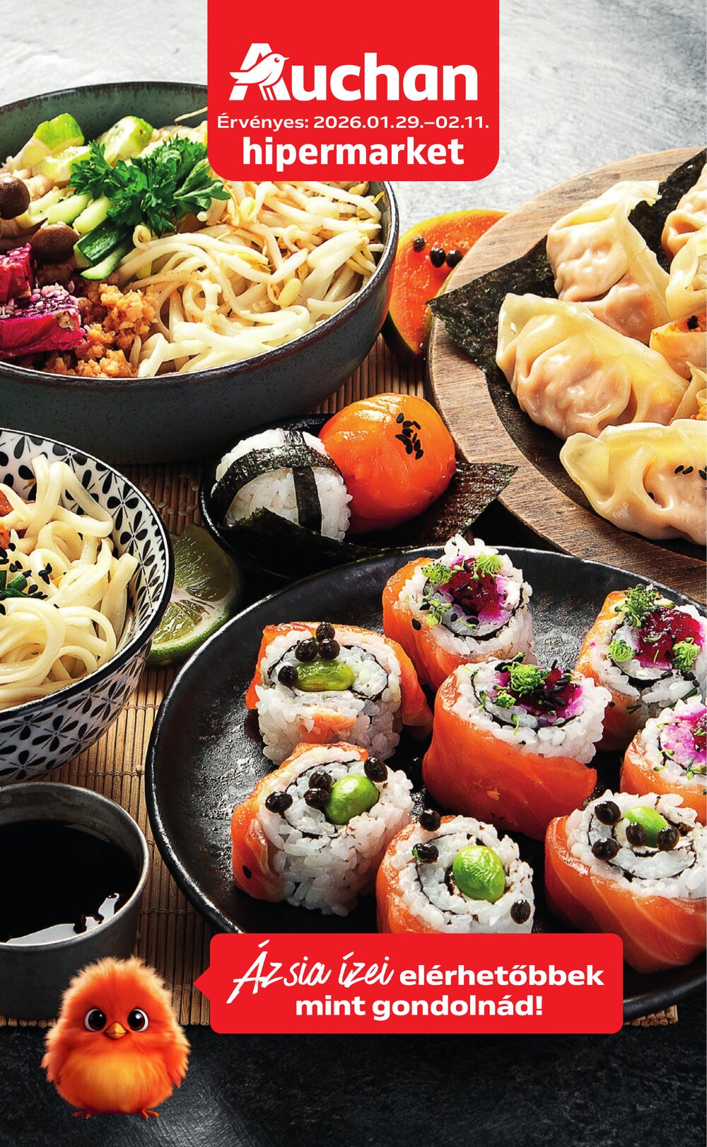Auchan akciós újság 2026.01.29-től - 1. oldal.