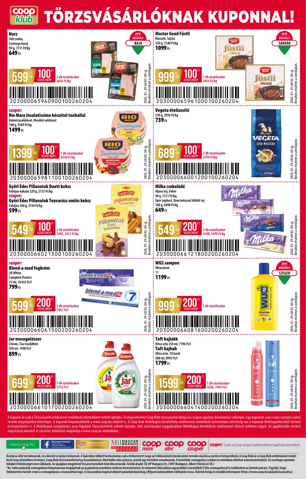 Coop akciós újság 2026.01.29-től - 8. oldal.