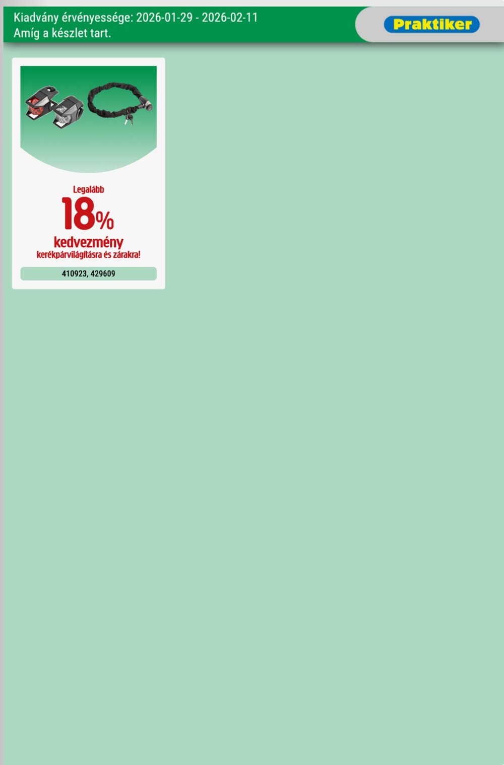 Praktiker akciós újság 2026.01.29-től - 31. oldal.