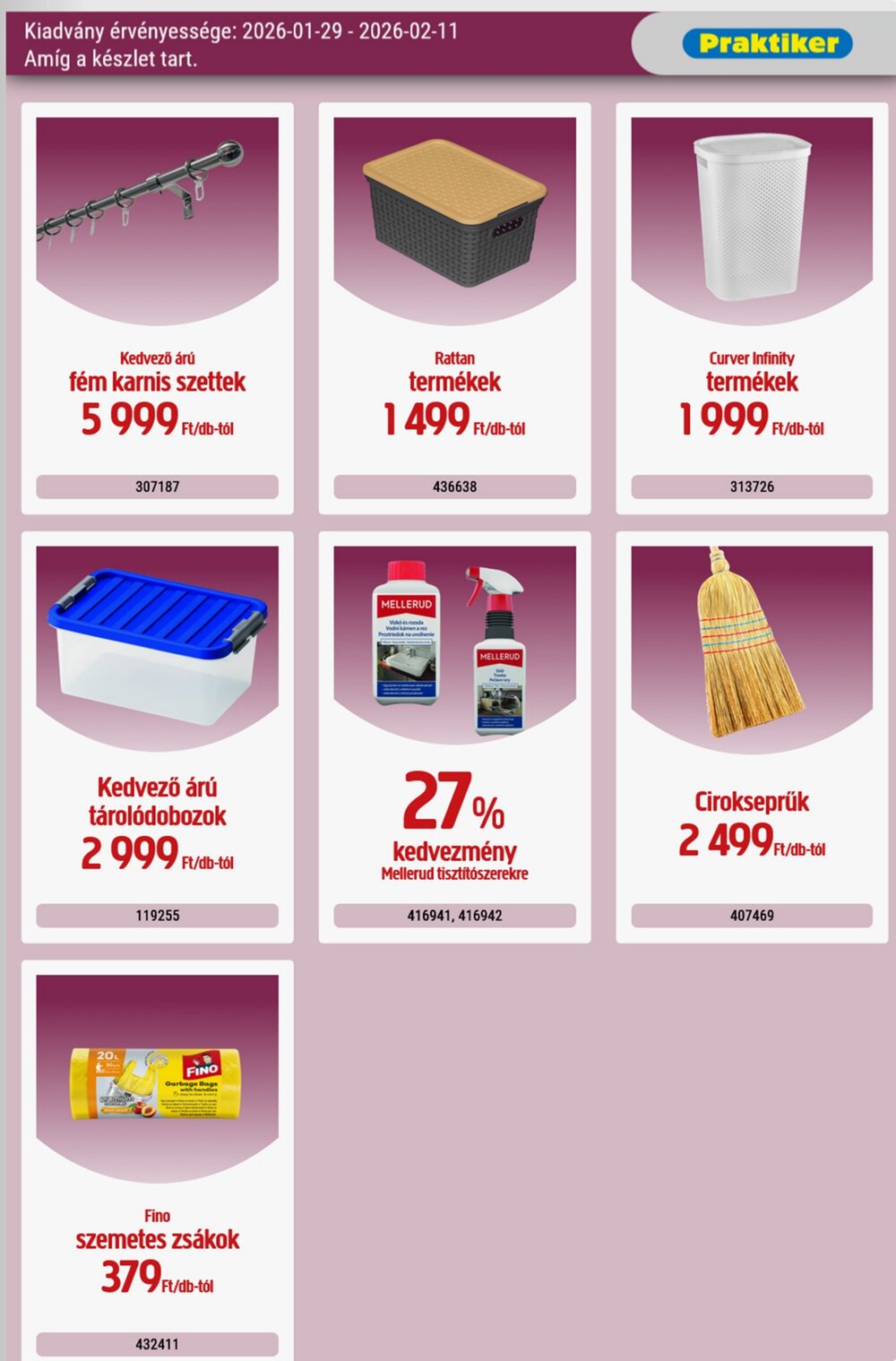 Praktiker akciós újság 2026.01.29-től - 33. oldal.
