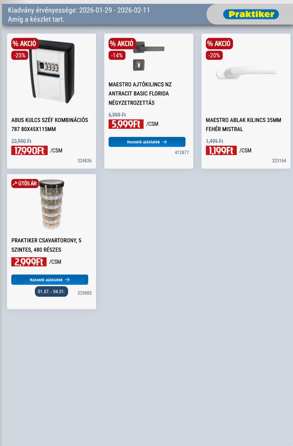 Praktiker akciós újság 2026.01.29-től - 35. oldal.