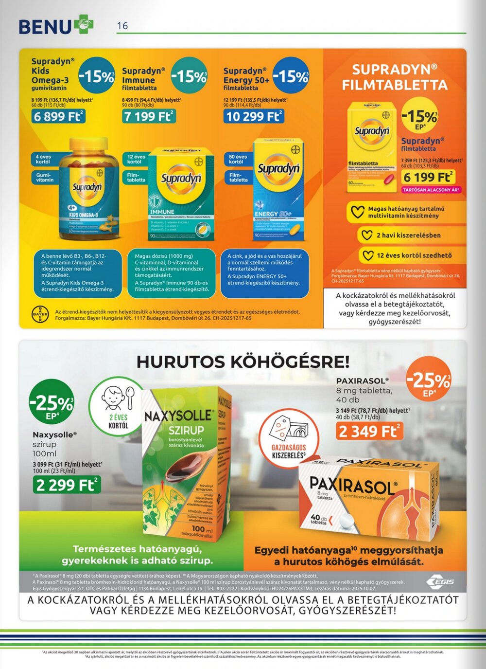 BENU Gyógyszertárak akciós újság 2026.02.01-től - 16. oldal.