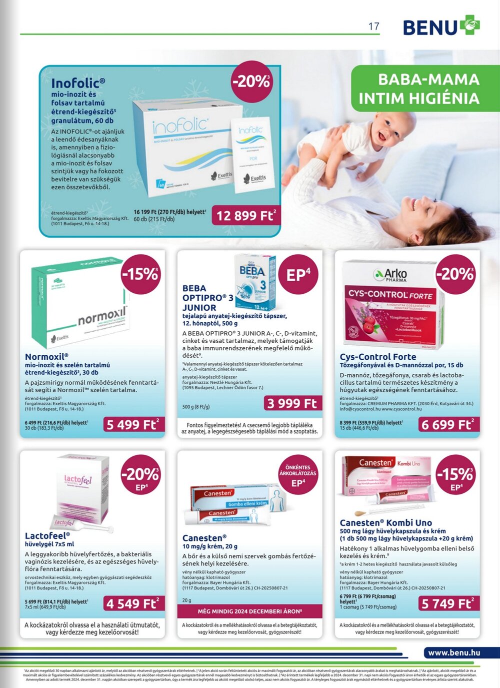 BENU Gyógyszertárak akciós újság 2026.02.01-től - 17. oldal.