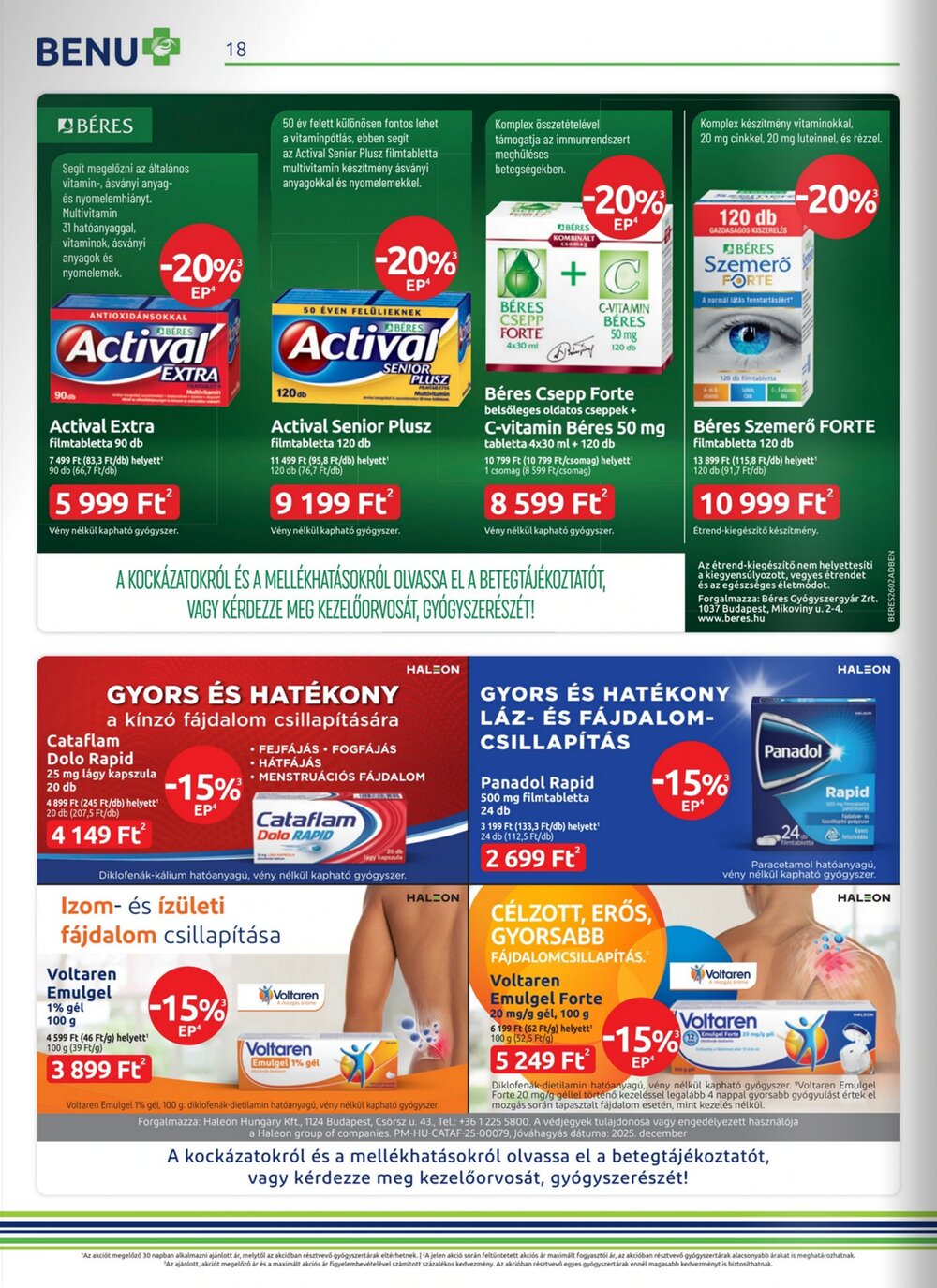 BENU Gyógyszertárak akciós újság 2026.02.01-től - 18. oldal.