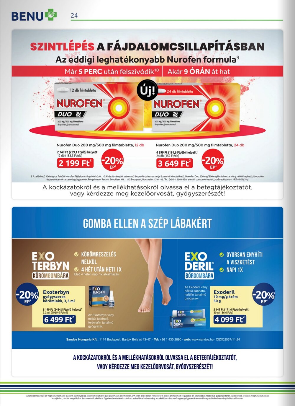 BENU Gyógyszertárak akciós újság 2026.02.01-től - 24. oldal.