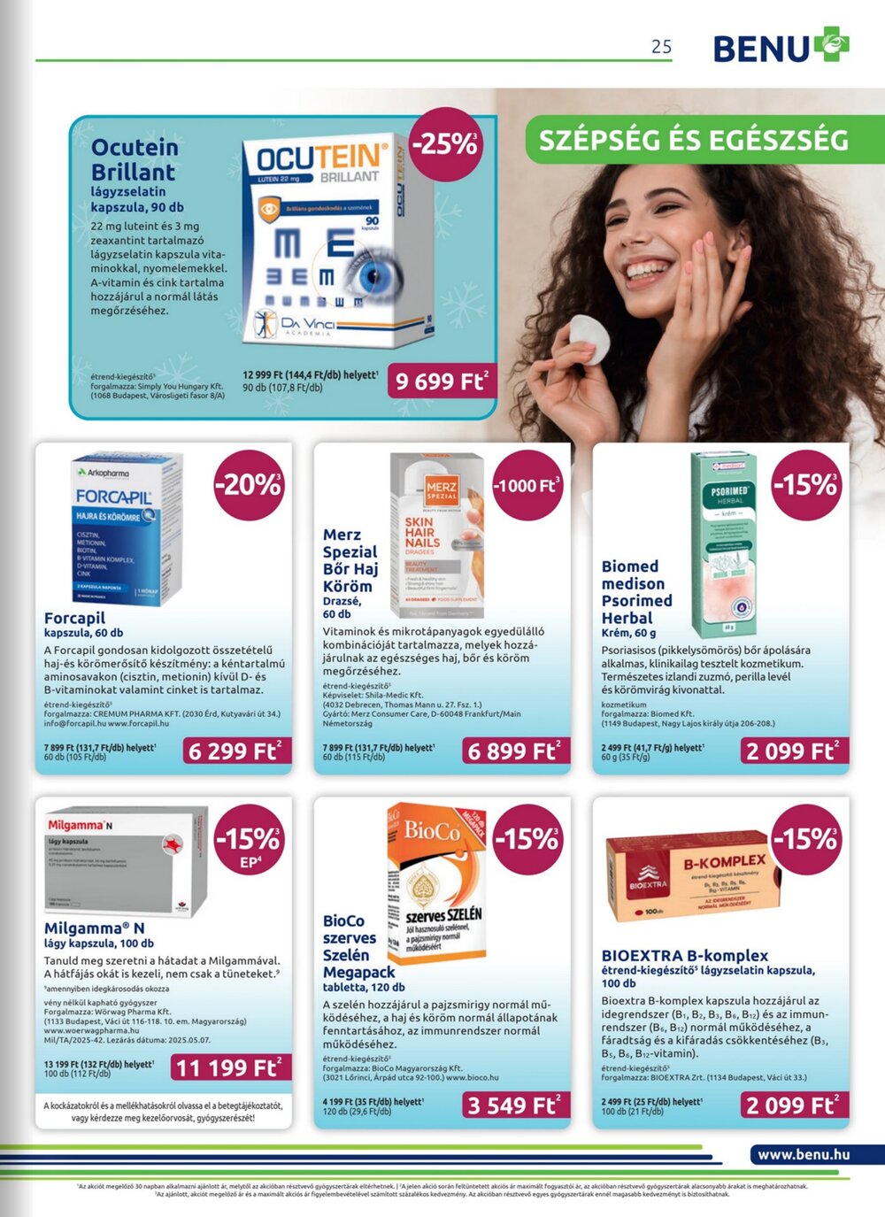 BENU Gyógyszertárak akciós újság 2026.02.01-től - 25. oldal.