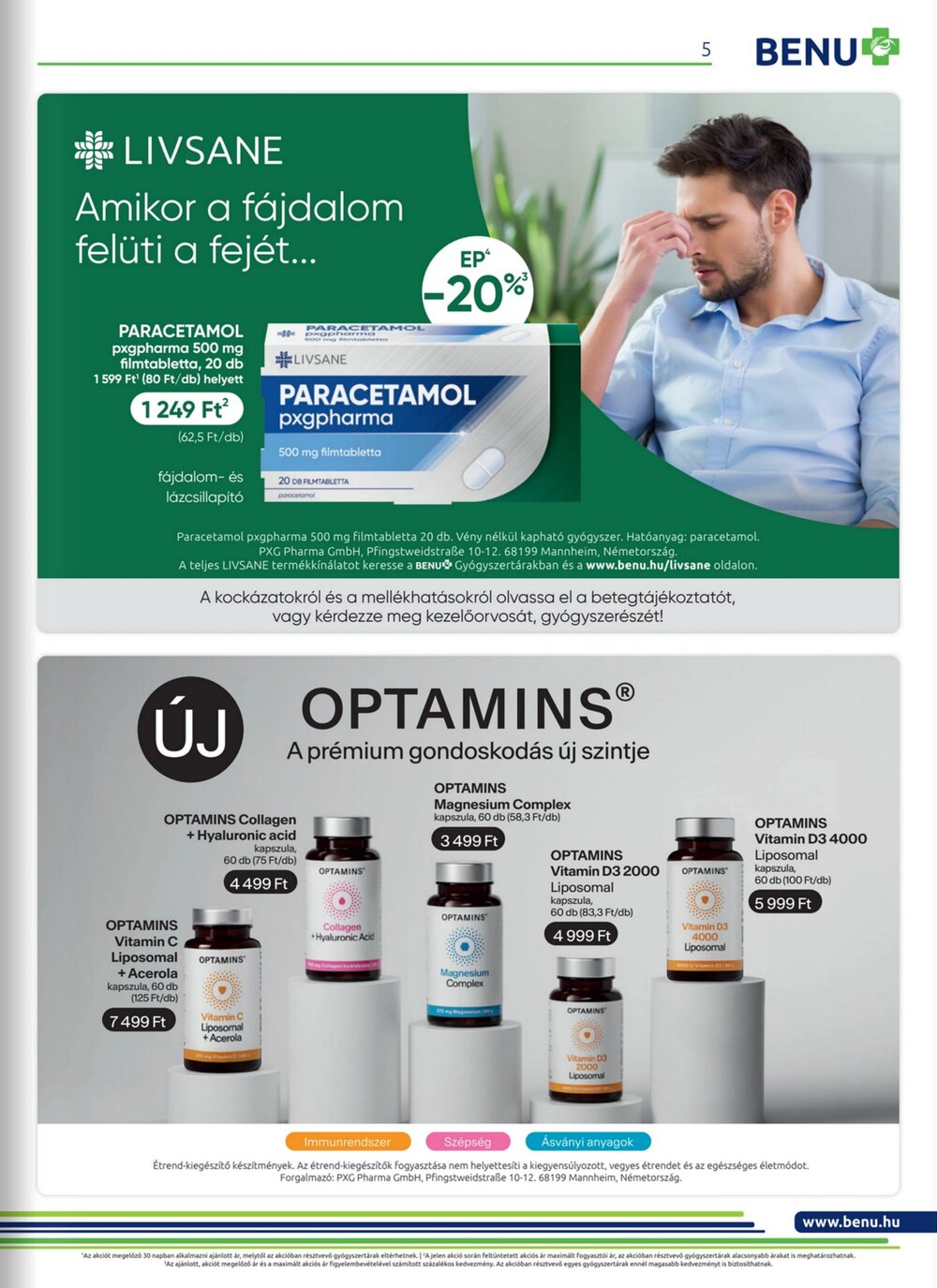 BENU Gyógyszertárak akciós újság 2026.02.01-től - 5. oldal.