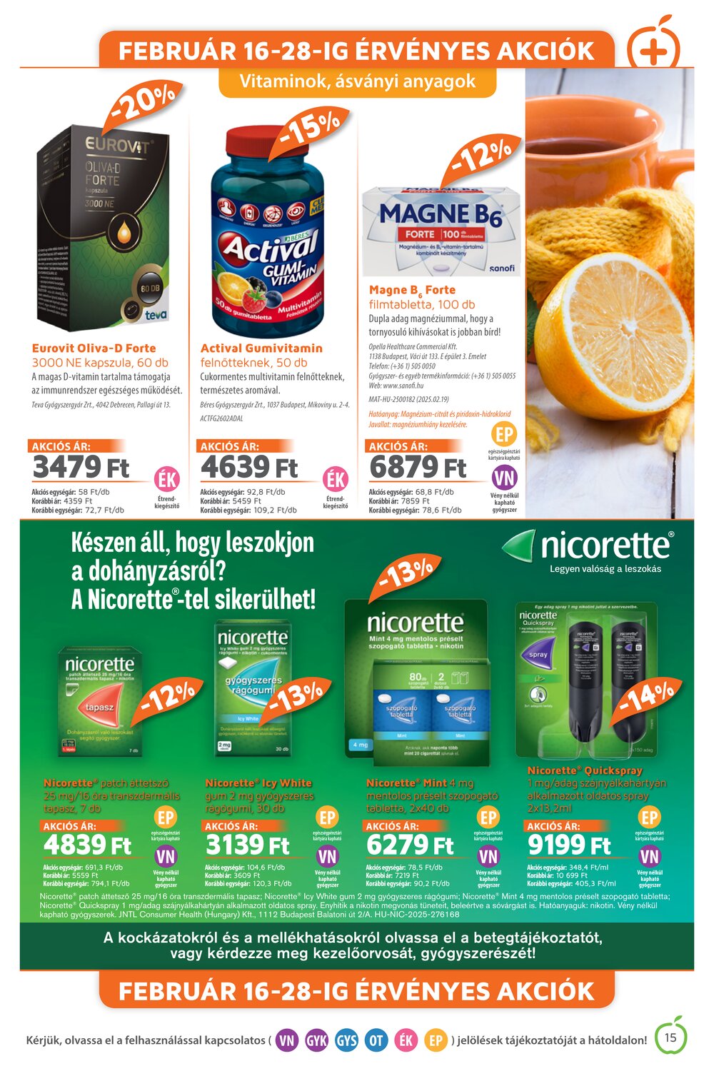 Alma Gyógyszertárak akciós újság 2026.02.01-től - 15. oldal.