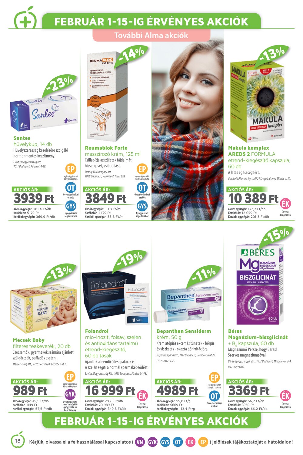 Alma Gyógyszertárak akciós újság 2026.02.01-től - 18. oldal.