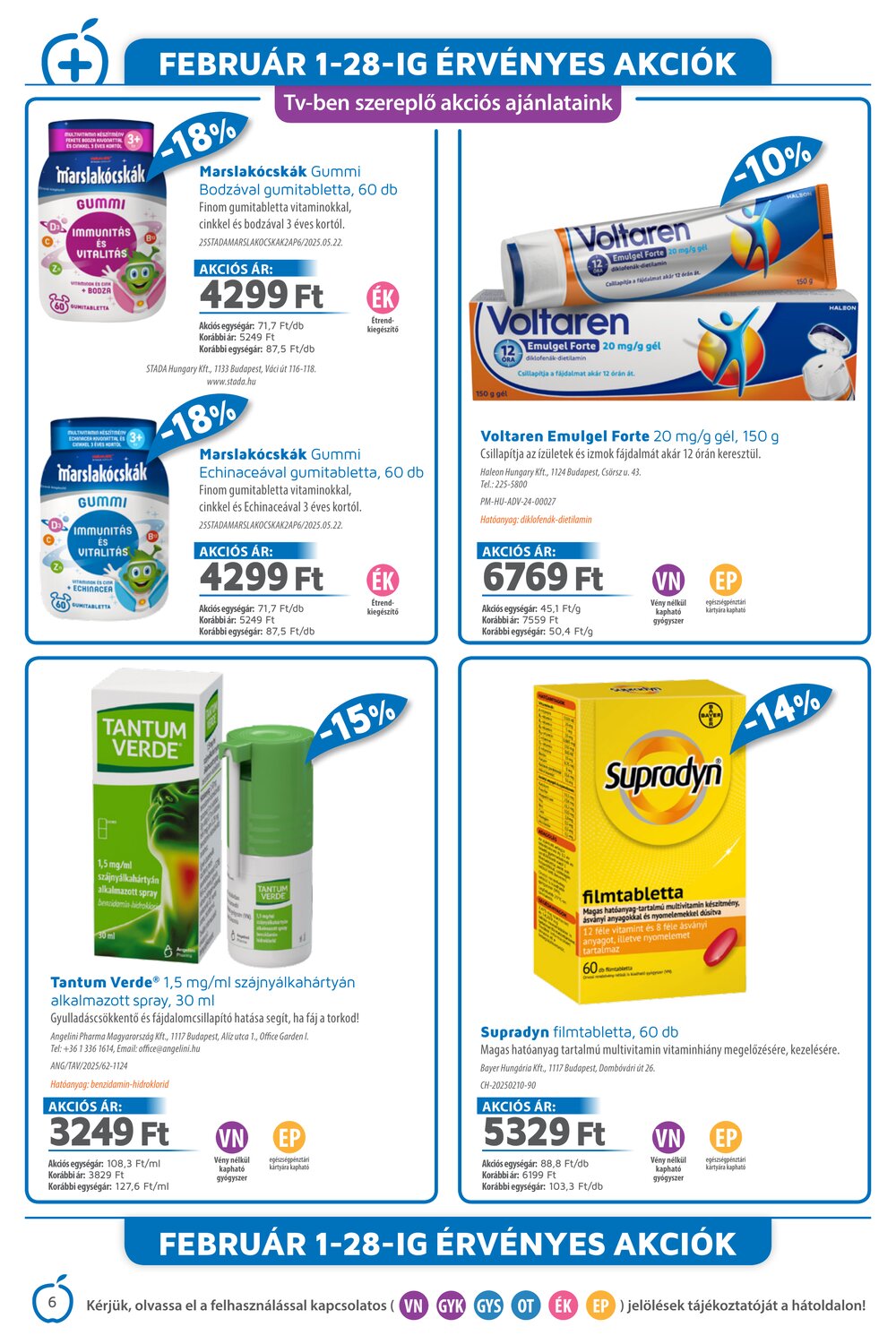 Alma Gyógyszertárak akciós újság 2026.02.01-től - 6. oldal.