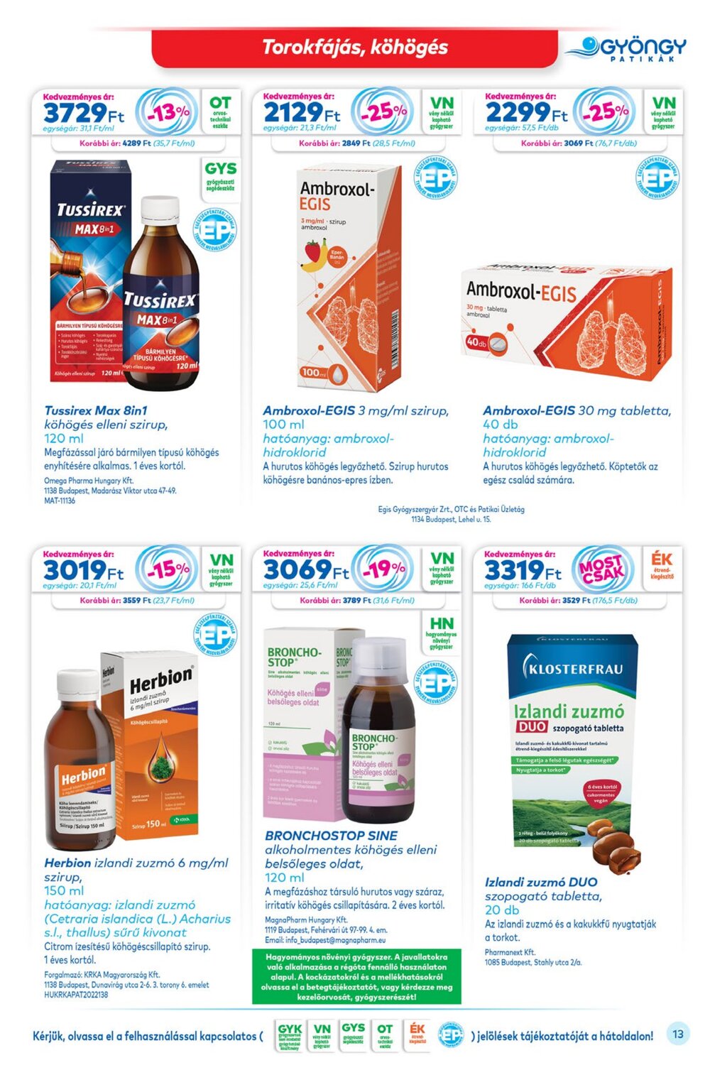 Gyöngy Patikák akciós újság 2026.02.01-től - 13. oldal.