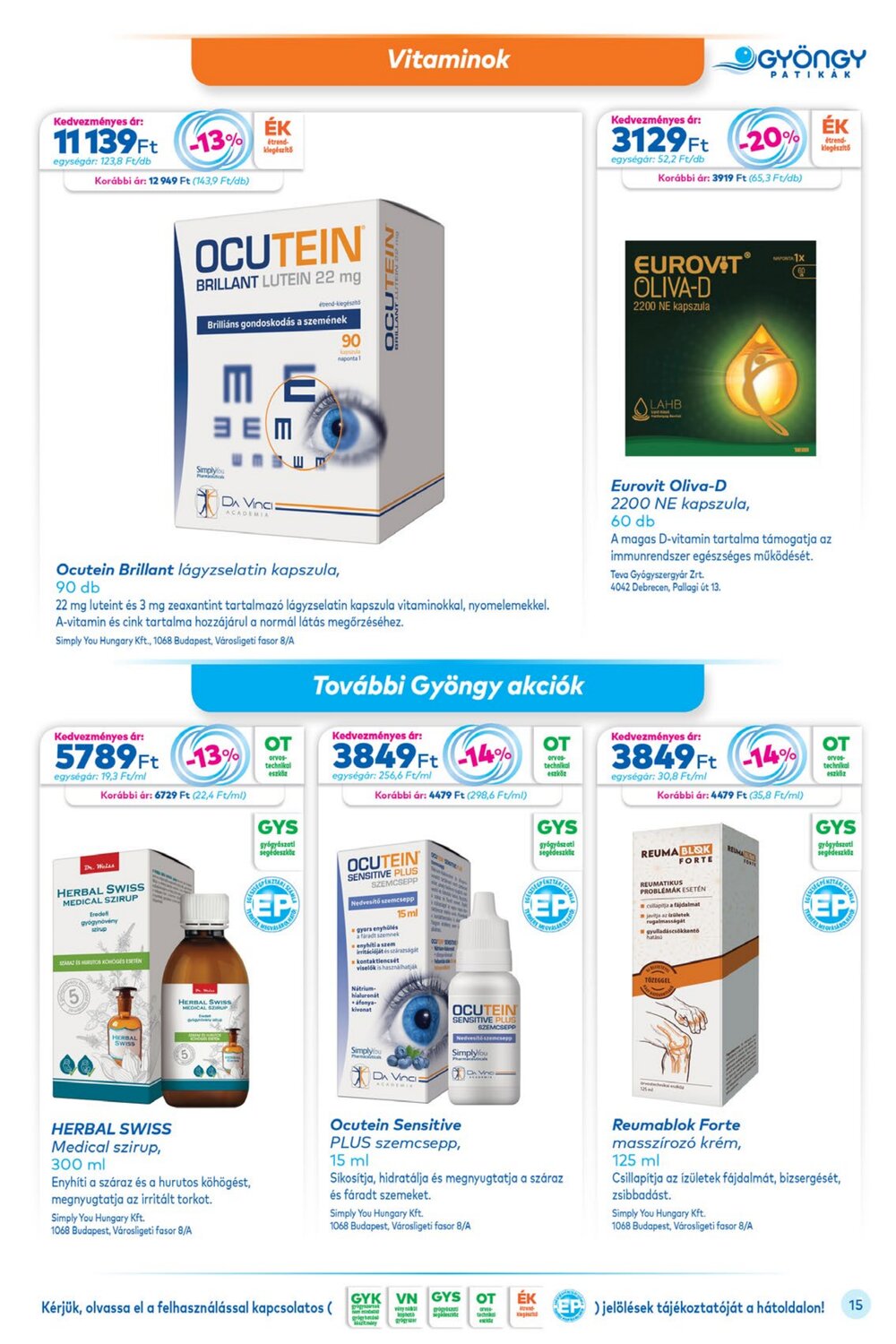 Gyöngy Patikák akciós újság 2026.02.01-től - 15. oldal.