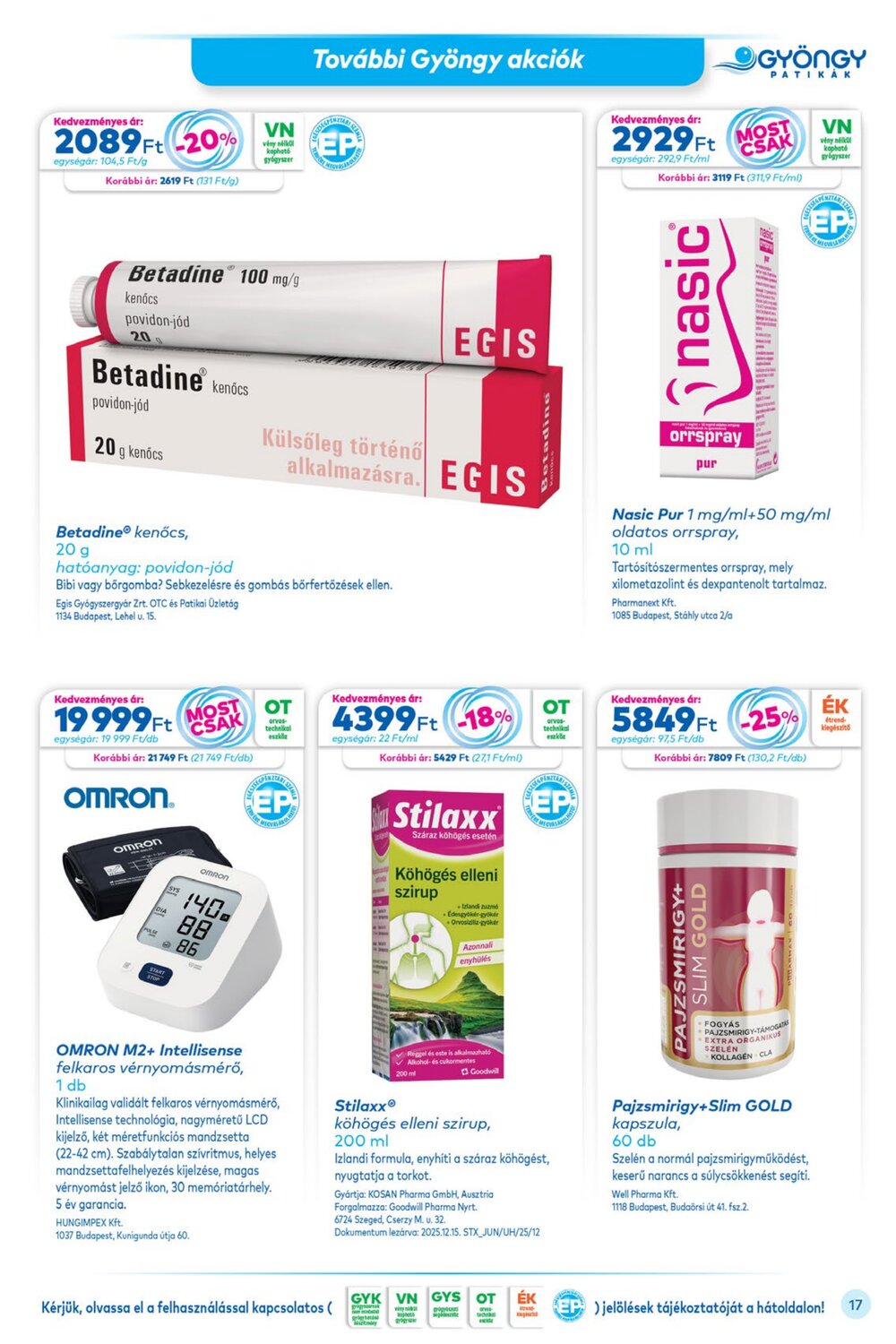 Gyöngy Patikák akciós újság 2026.02.01-től - 17. oldal.