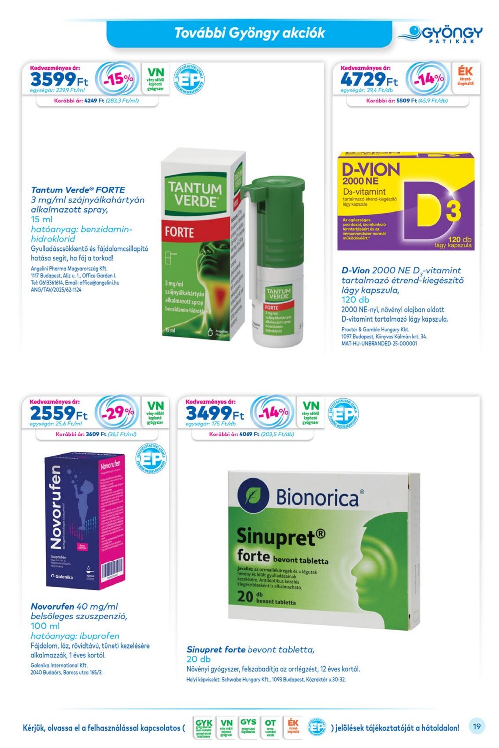 Gyöngy Patikák akciós újság 2026.02.01-től - 19. oldal.