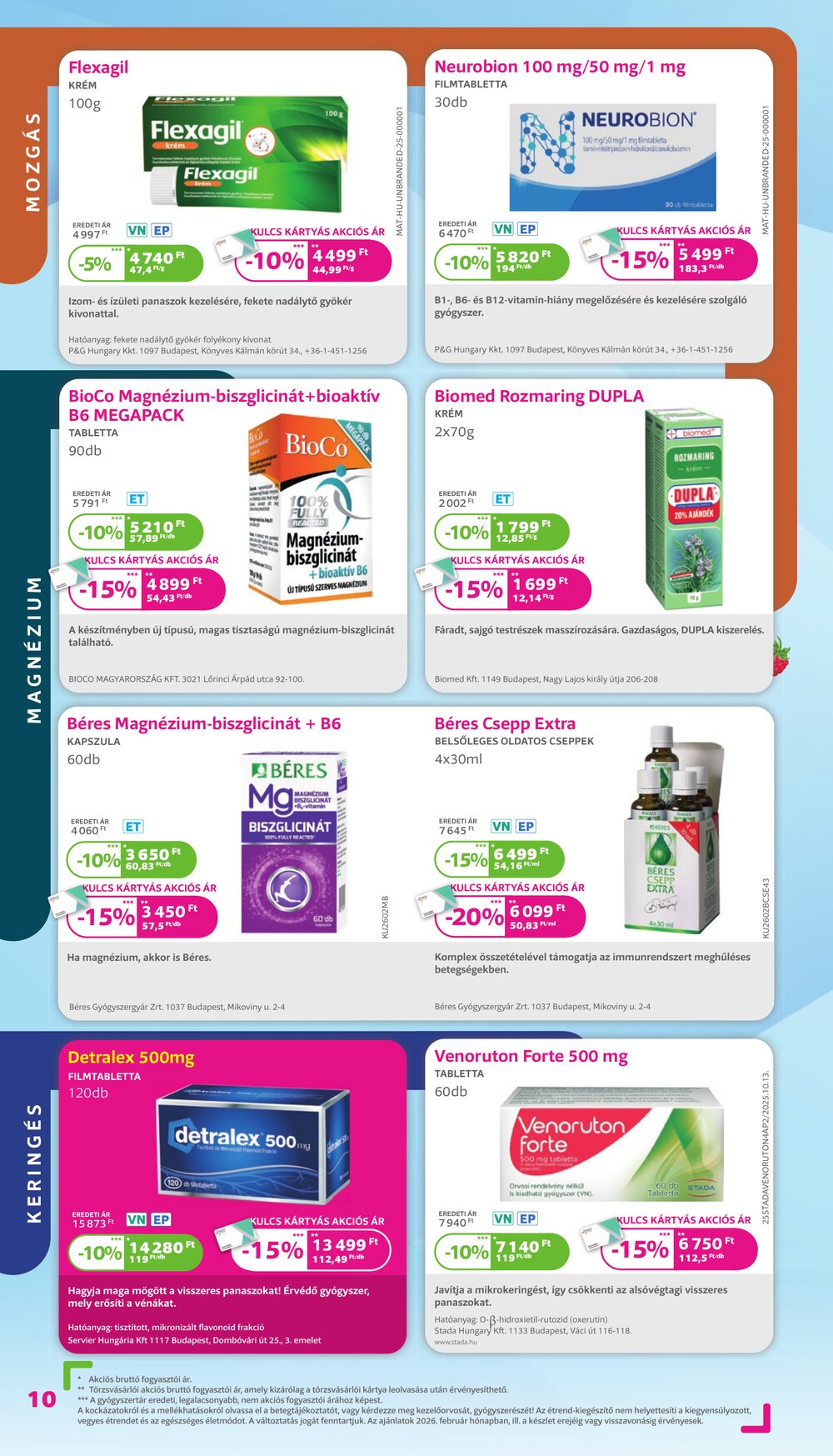 Kulcs Patika akciós újság 2026.02.01-től - 10. oldal.