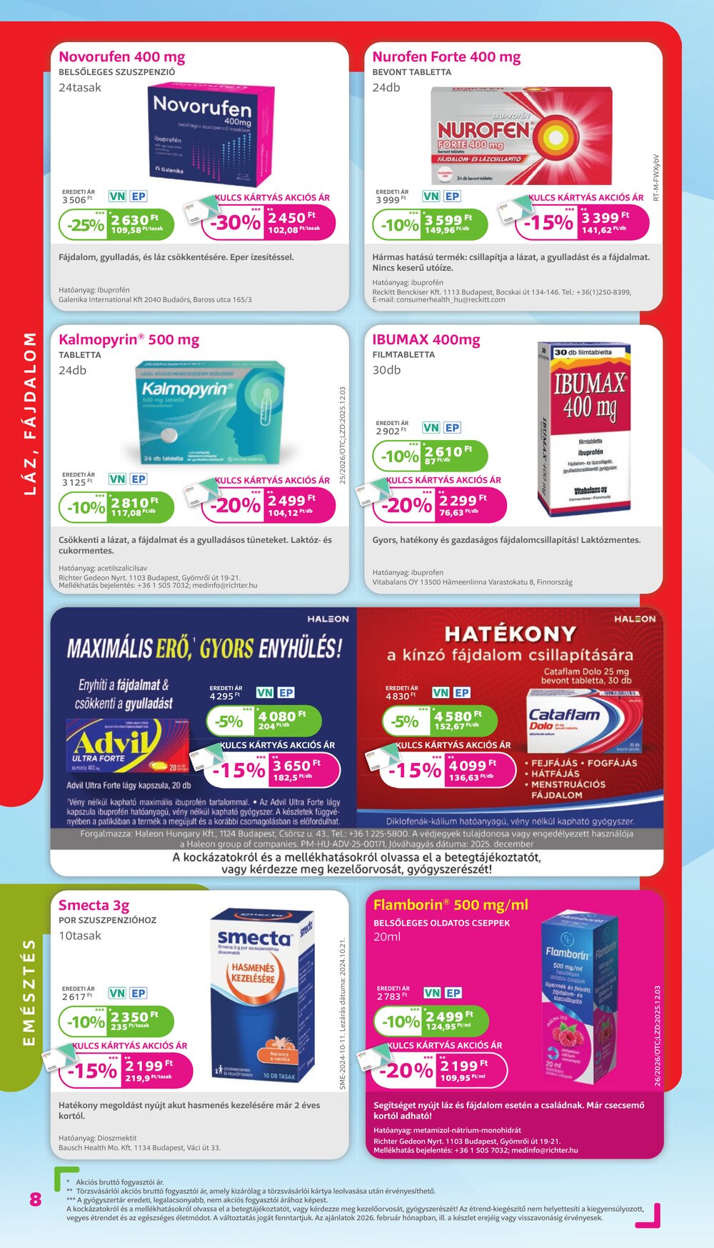 Kulcs Patika akciós újság 2026.02.01-től - 8. oldal.