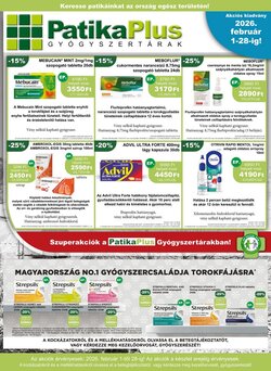 PatikaPlus akciós újság 2026.02.01-től