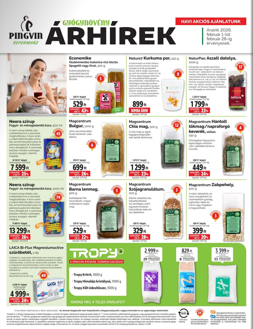 Pingvin Patika akciós újság 2026.02.01-től - 4. oldal.