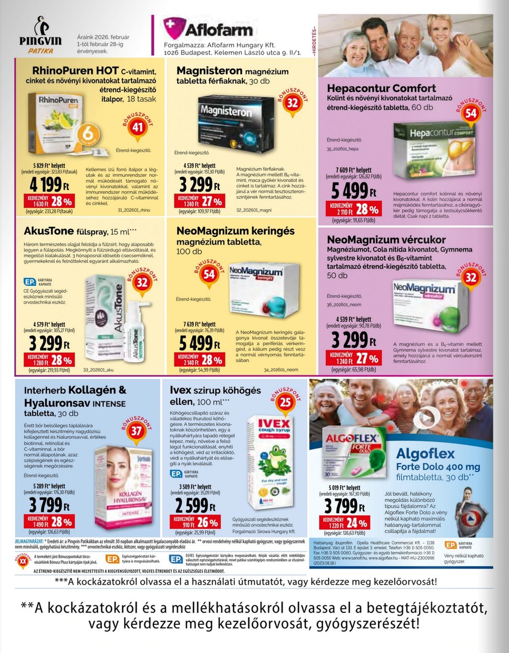 Pingvin Patika akciós újság 2026.02.01-től - 8. oldal.