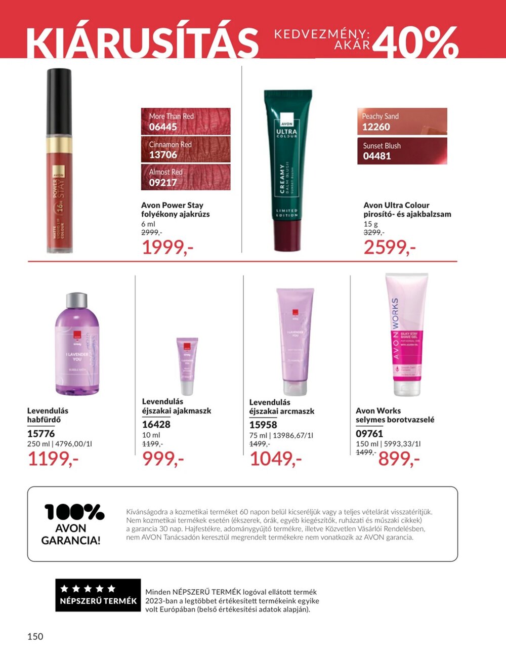 Avon akciós újság 2026.02.01-től - 150. oldal.