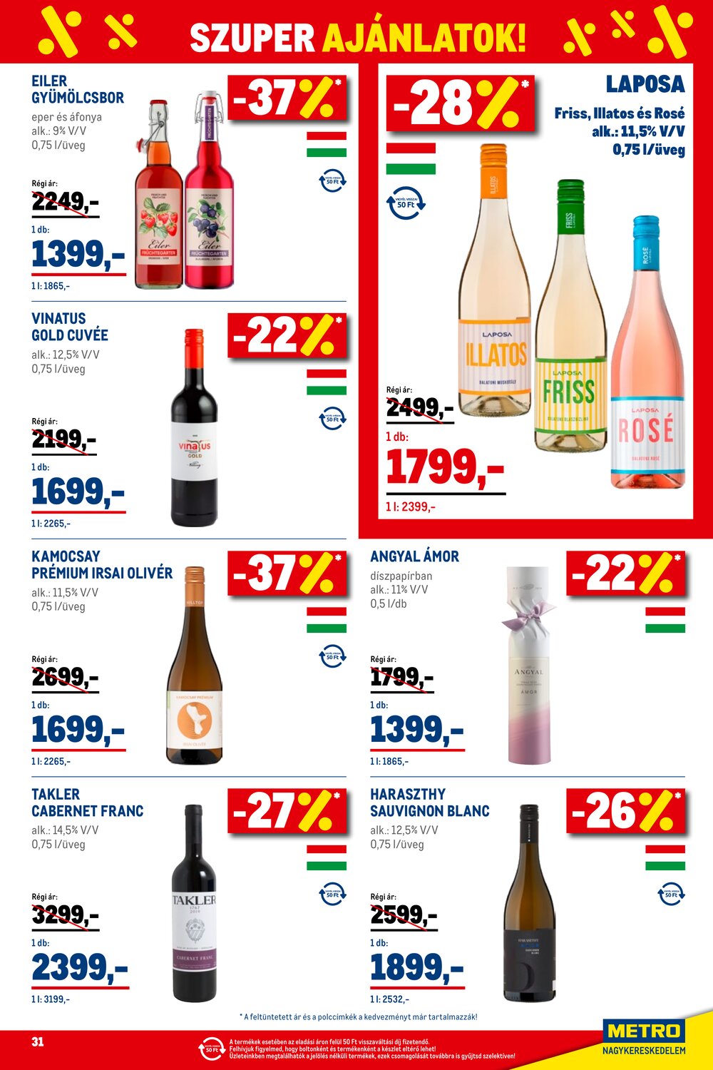 METRO akciós újság 2026.02.01-től - 31. oldal.