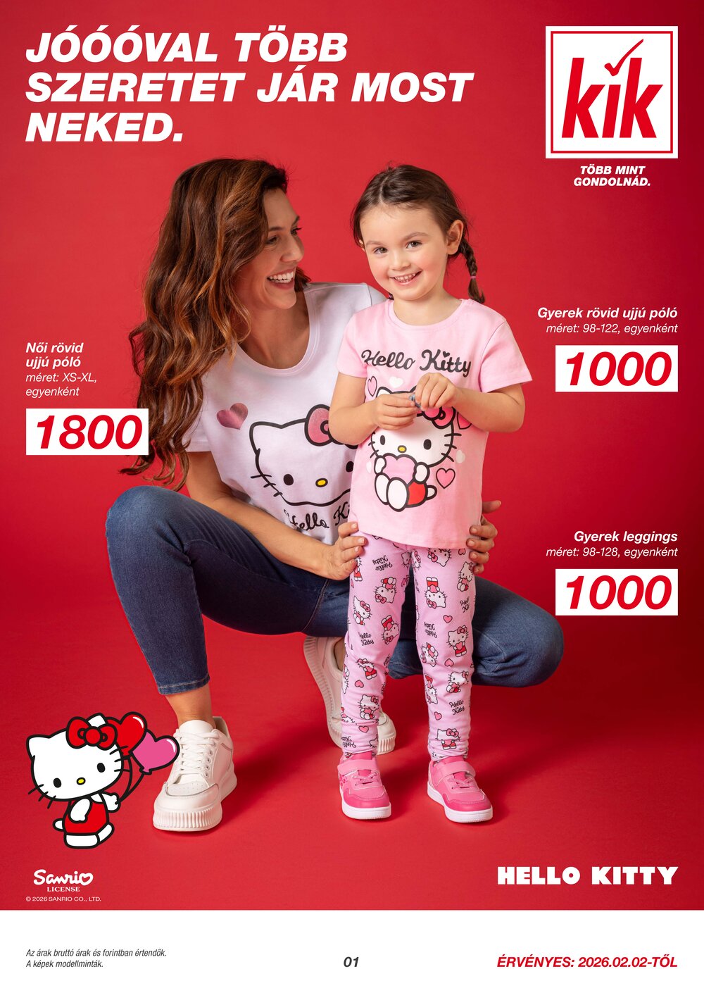 KIK akciós újság 2026.02.02-től - 1. oldal.