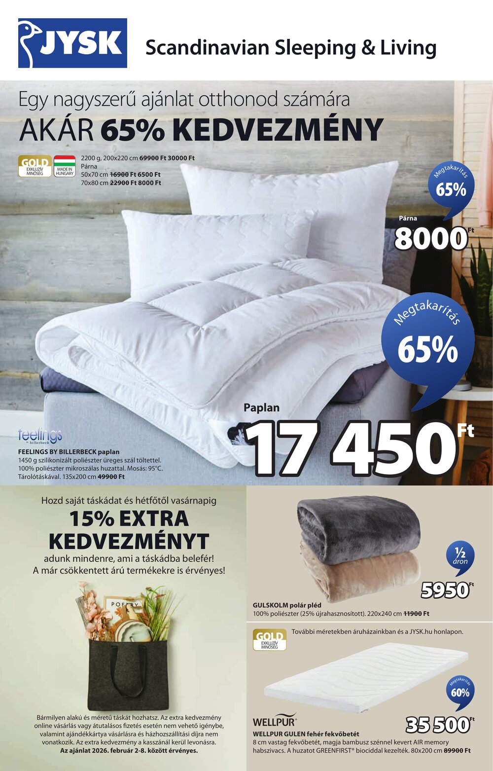 JYSK akciós újság 2026.02.02-től - 2. oldal.