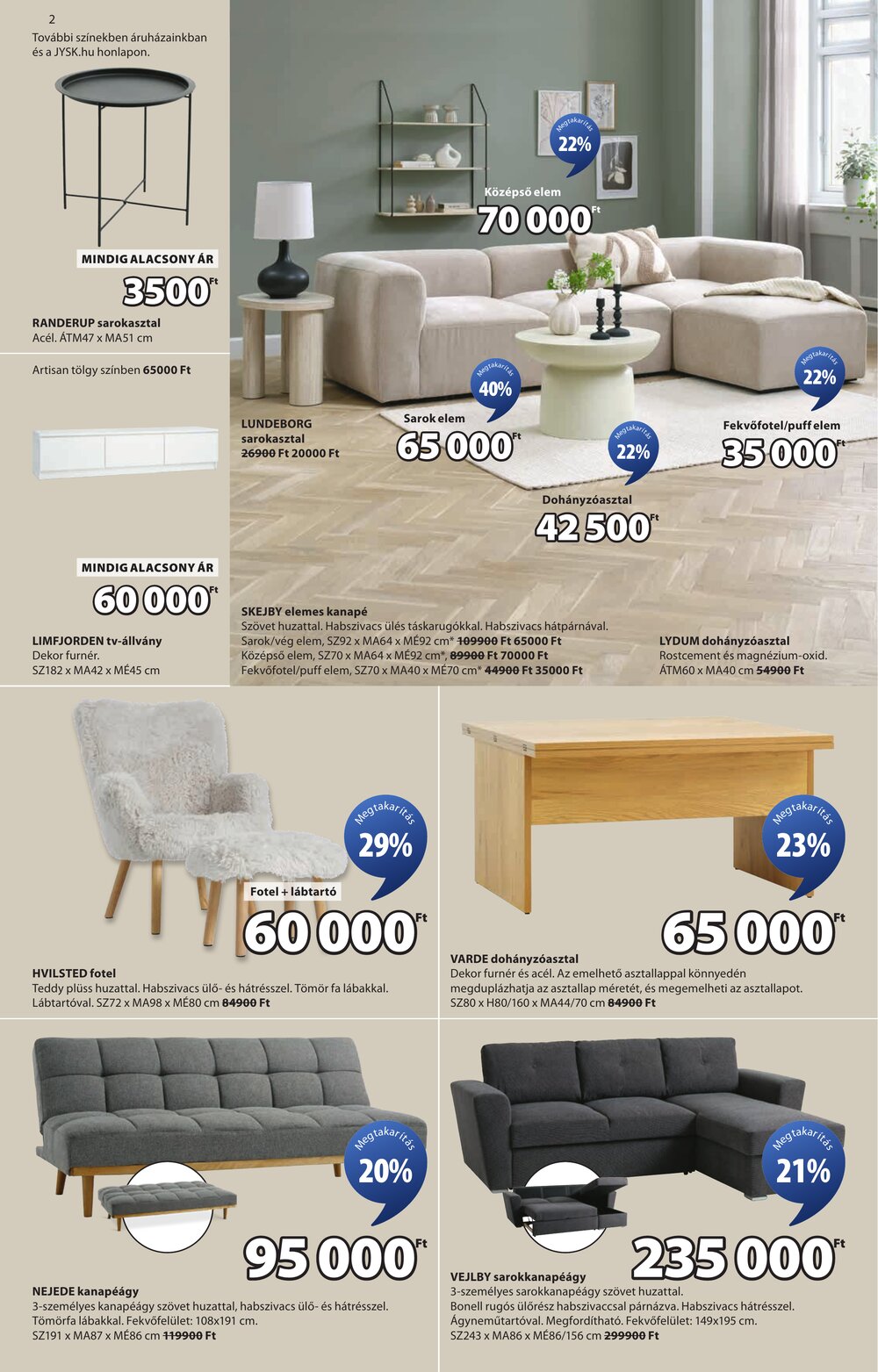 JYSK akciós újság 2026.02.02-től - 3. oldal.