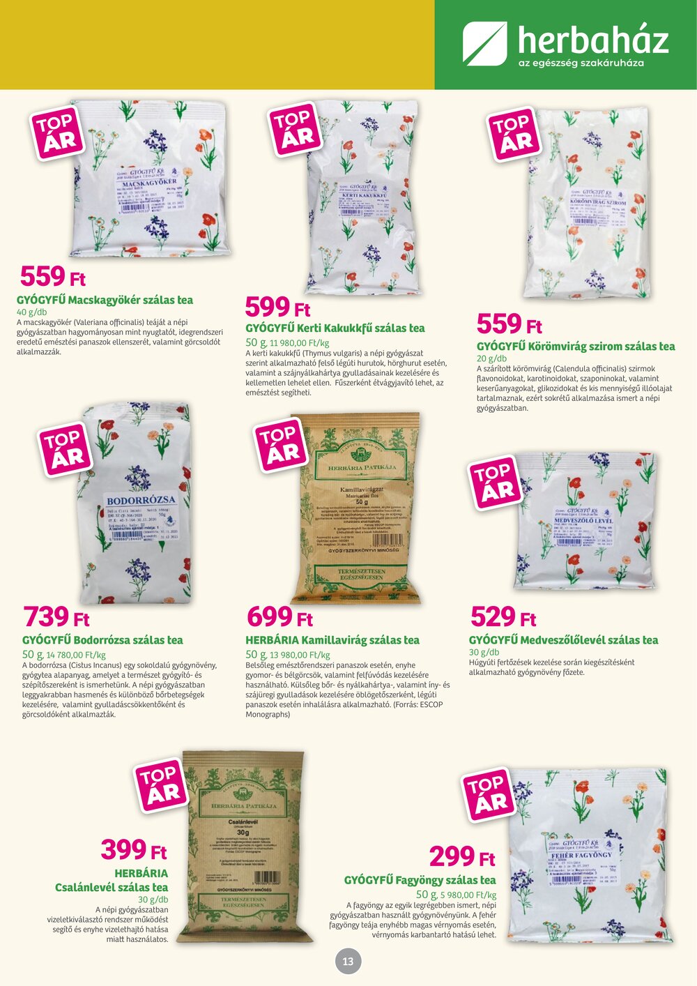 Herbaház akciós újság 2026.02.02-től - 13. oldal.