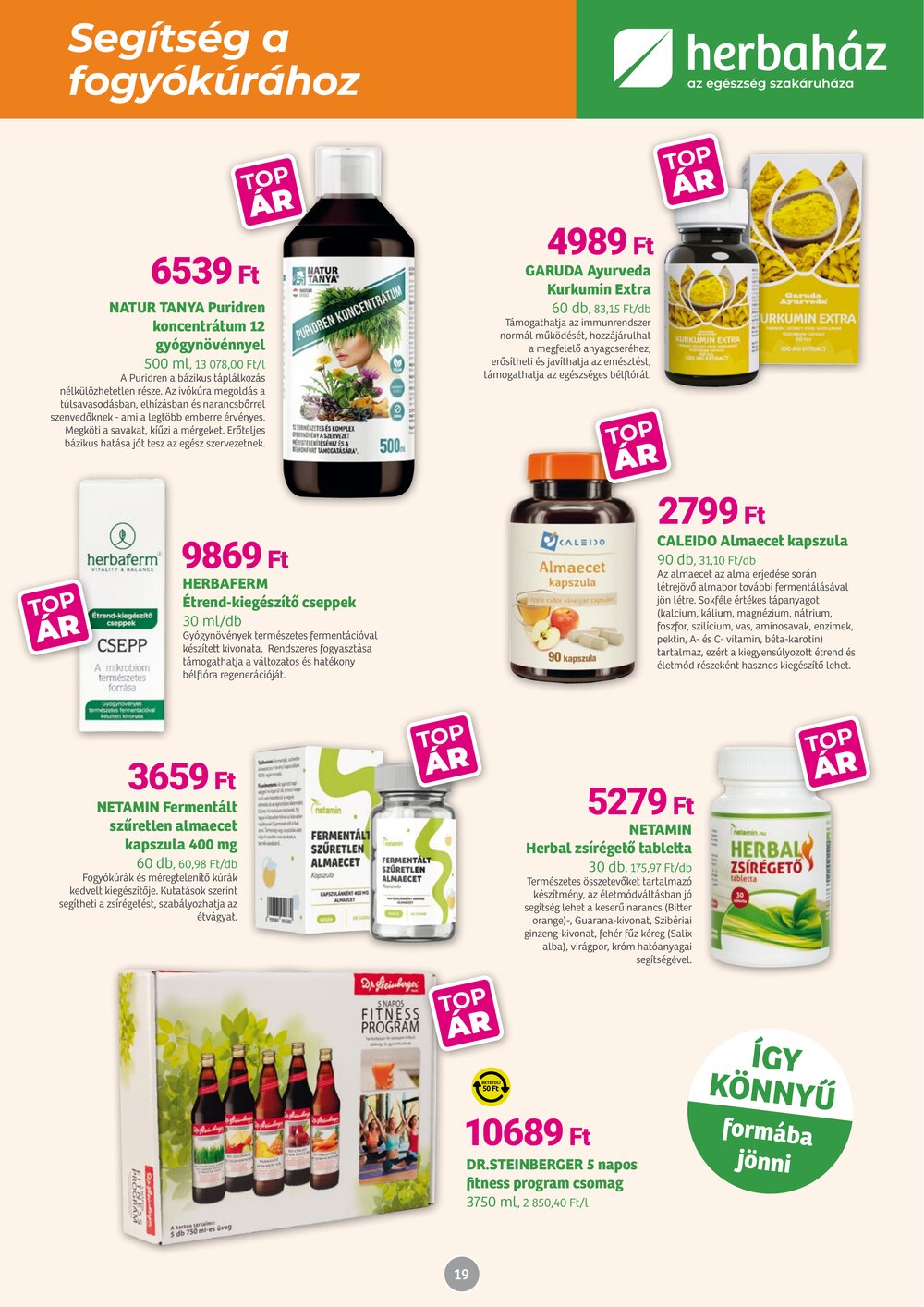 Herbaház akciós újság 2026.02.02-től - 19. oldal.