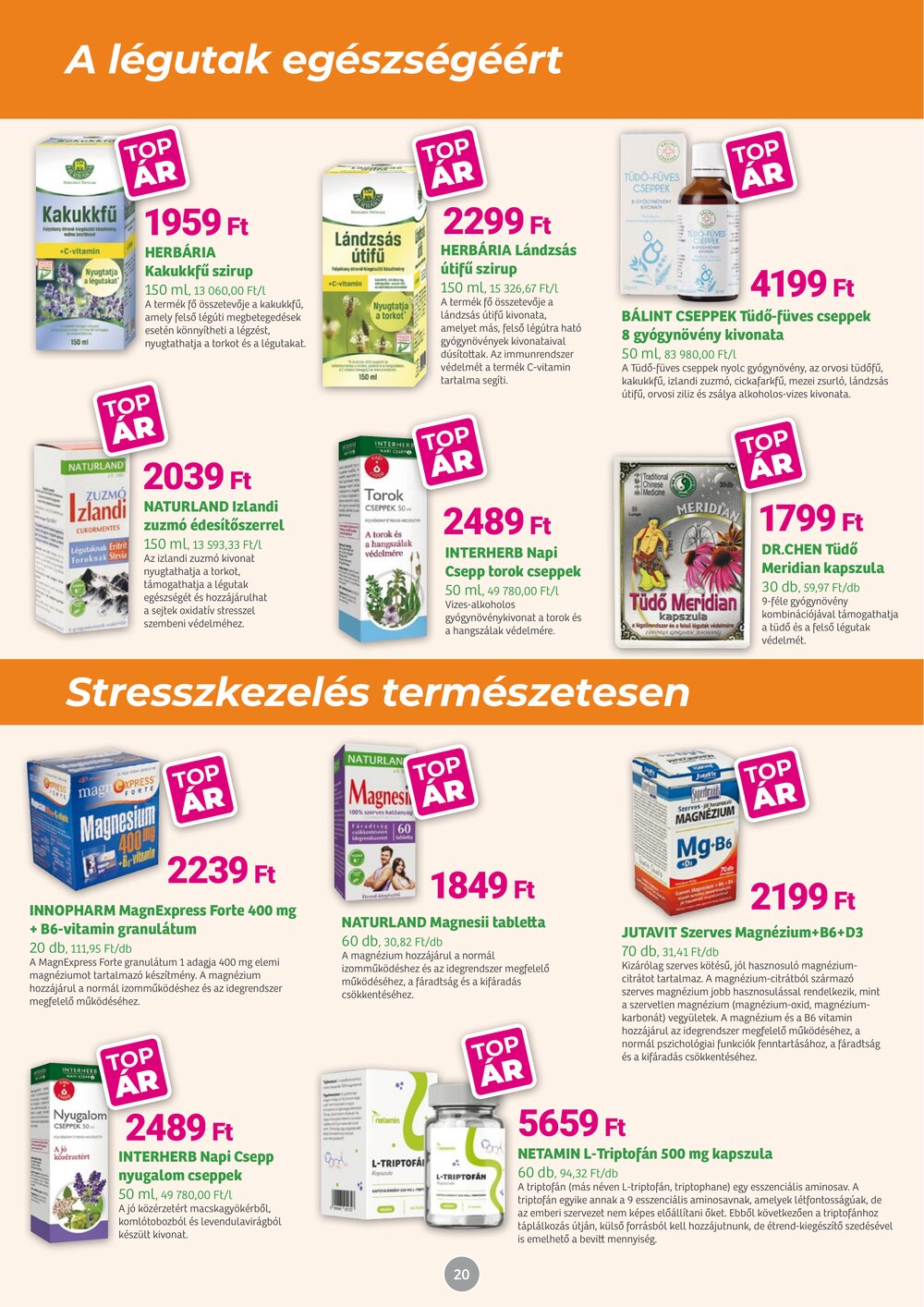 Herbaház akciós újság 2026.02.02-től - 20. oldal.