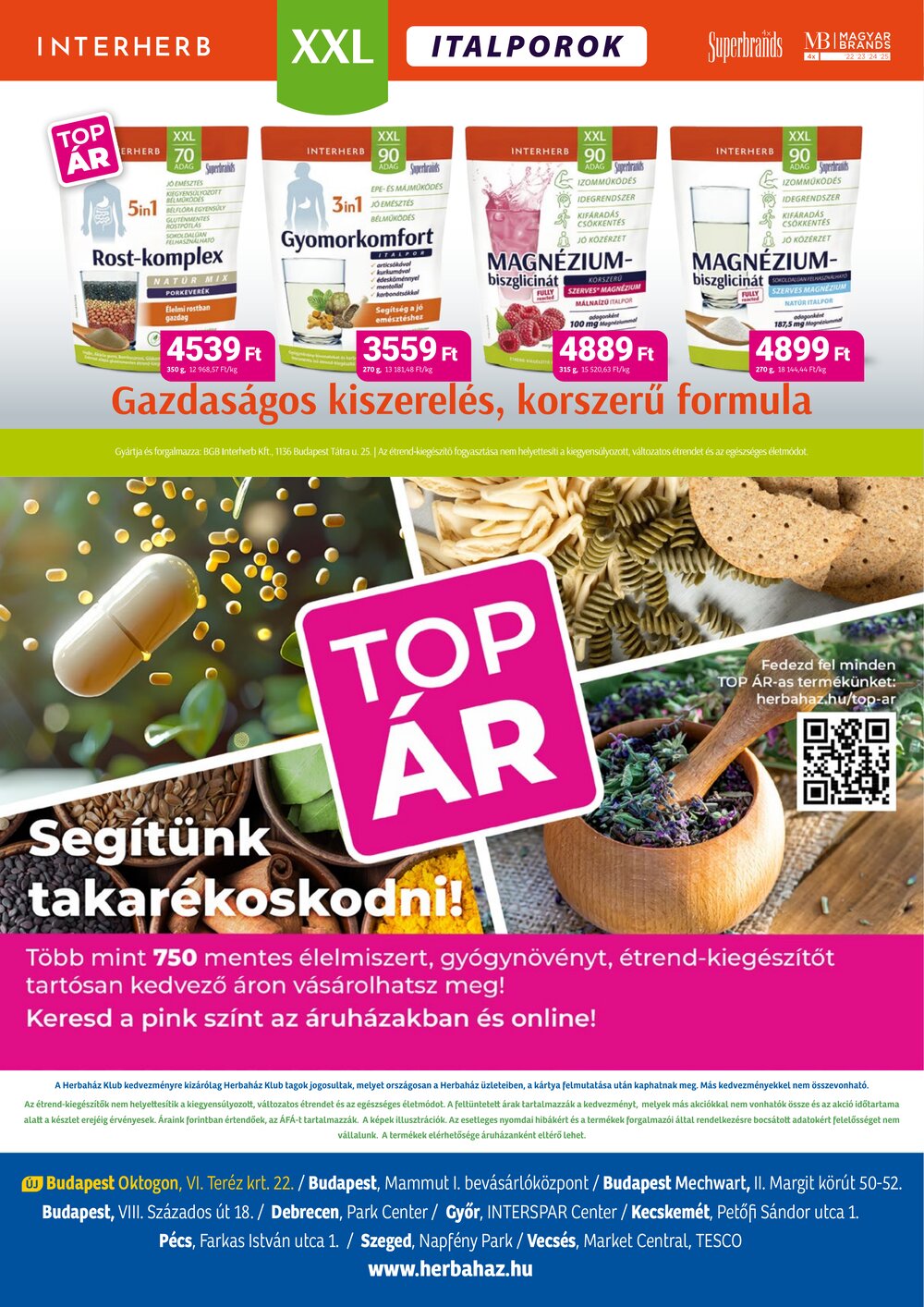 Herbaház akciós újság 2026.02.02-től - 24. oldal.