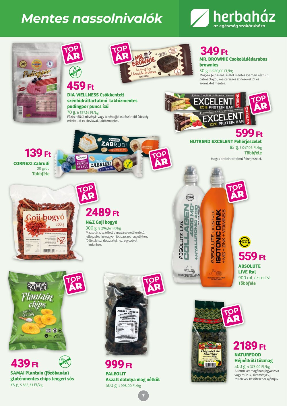 Herbaház akciós újság 2026.02.02-től - 7. oldal.