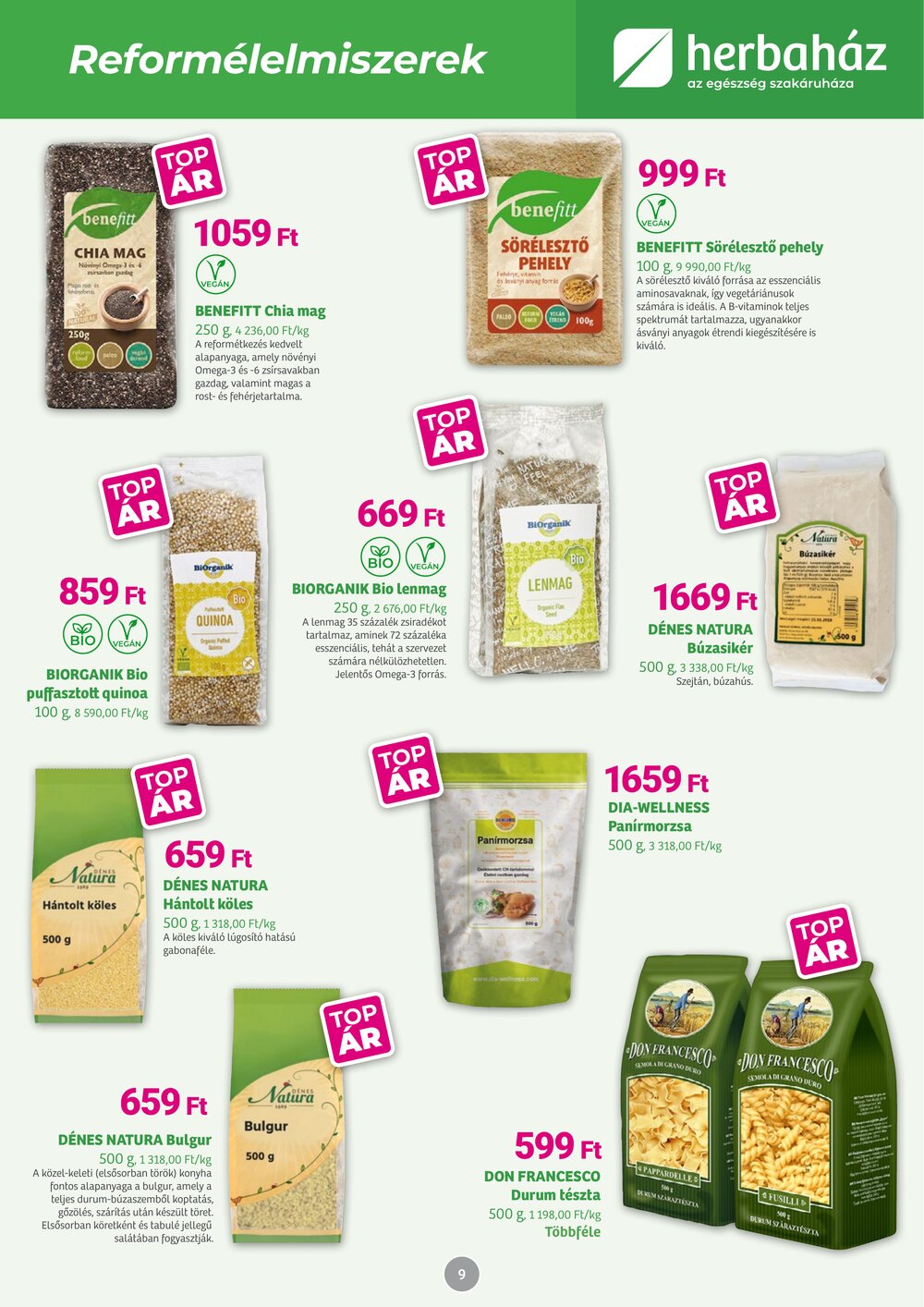 Herbaház akciós újság 2026.02.02-től - 9. oldal.