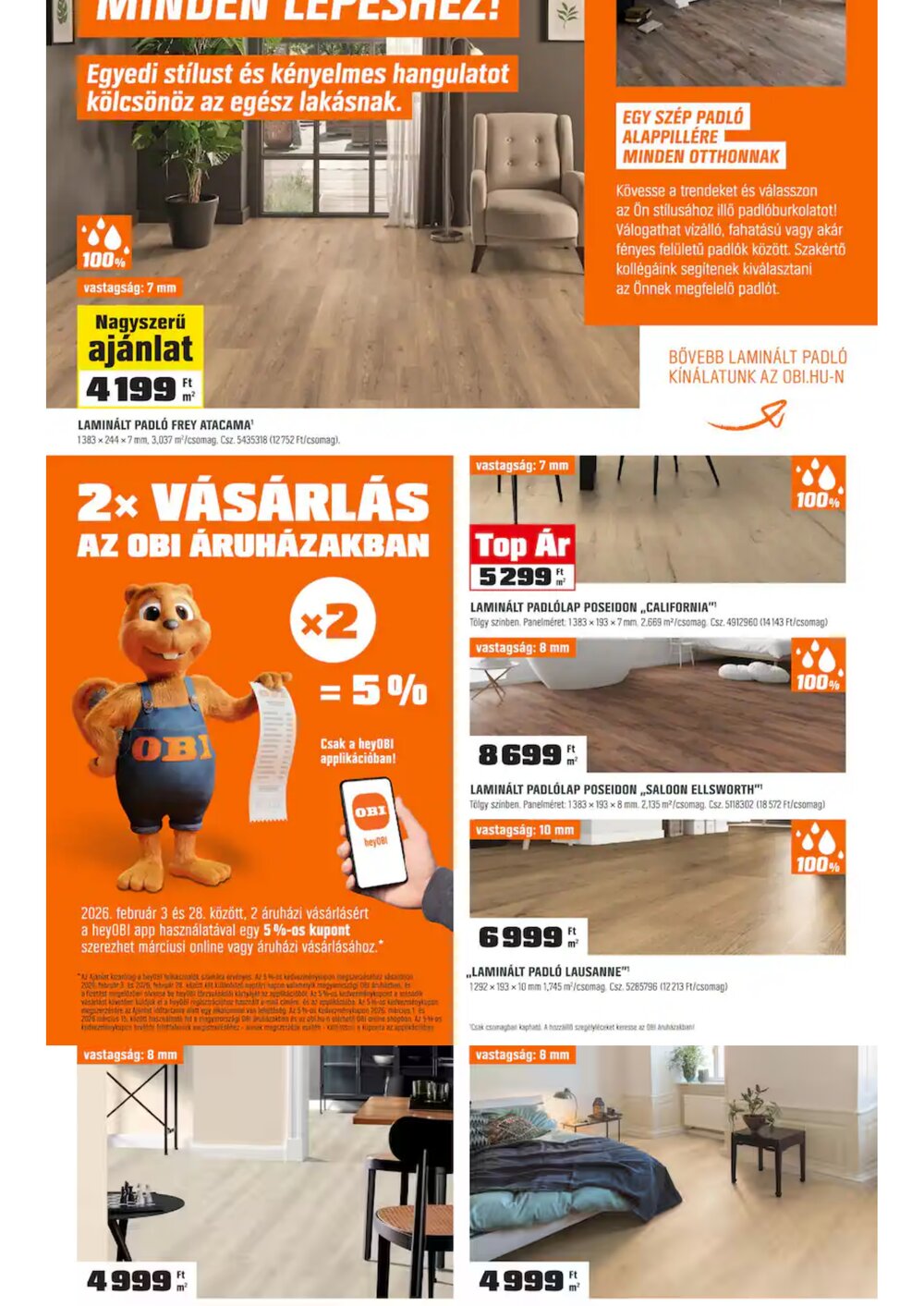 OBI akciós újság 2026.02.03-tól - 2. oldal.
