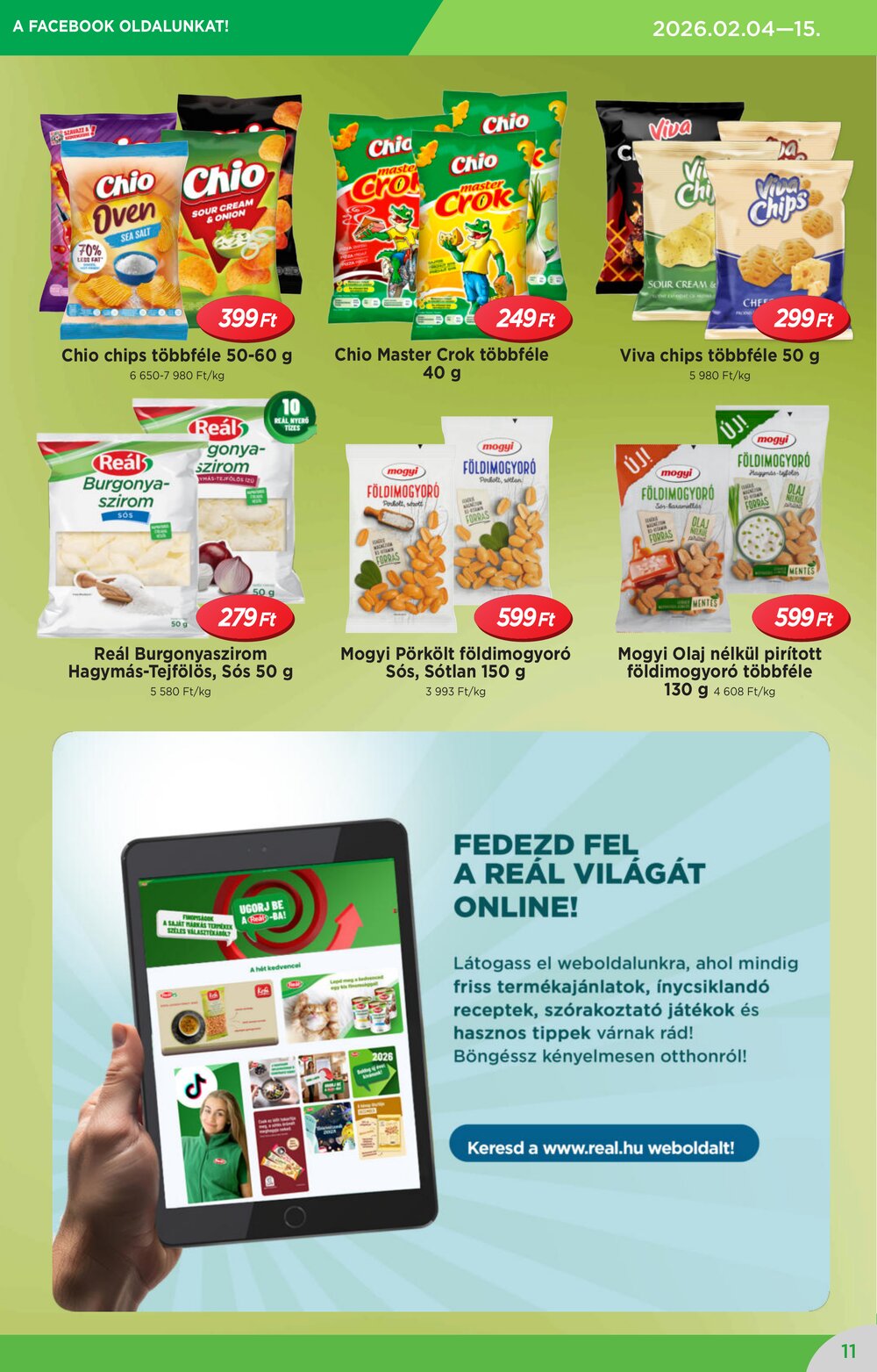 Reál akciós újság 2026.02.04-től - 11. oldal.