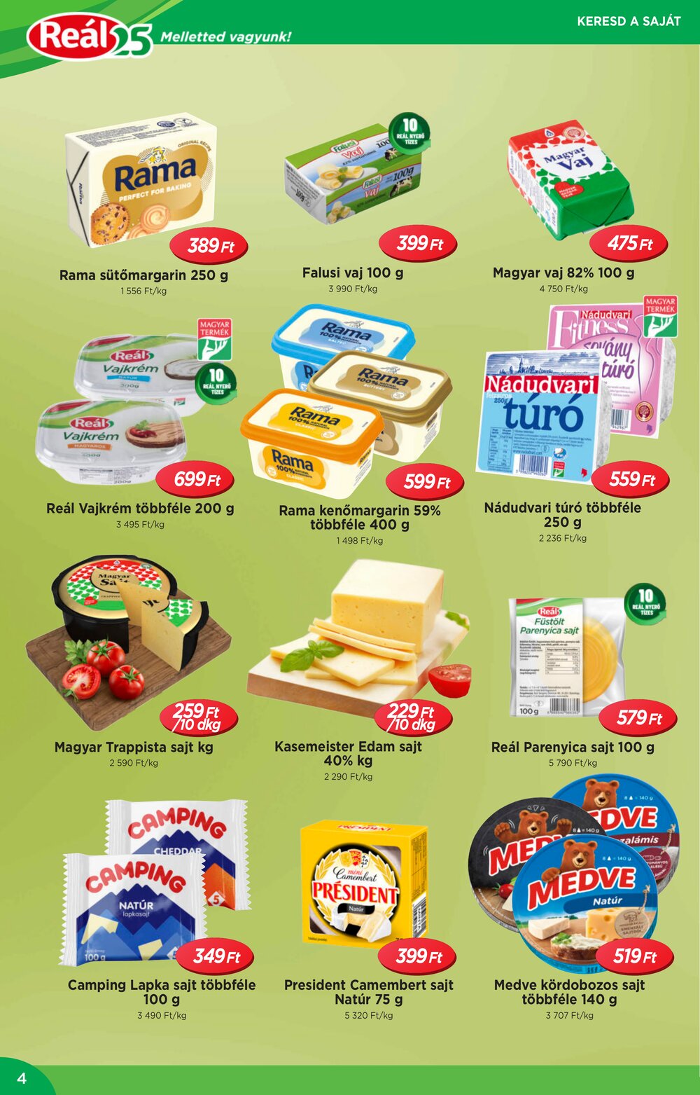 Reál akciós újság 2026.02.04-től - 4. oldal.