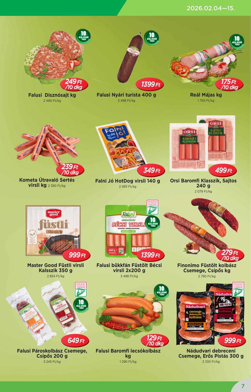 Reál akciós újság 2026.02.04-től - 7. oldal.